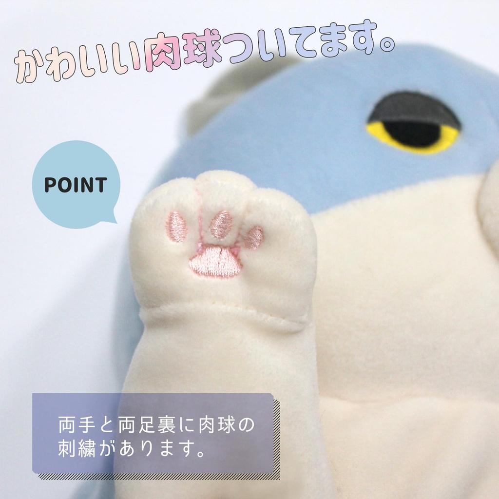 Shinada Global Mochi Series Mochi Neko Pastel Sakura 22 x 22 x 30 см Мягкая игрушка в виде кошки (L) МОНЕ-0350ПС