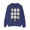 Friday The 13th Womens/Ladies Jason Masks Sweatshirt