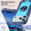 Magnetic Dual Ring Kickstand Phone Case Heavy Duty Shockproof Armor Phone Cover for iPhone16 iPhone17 iPhone18