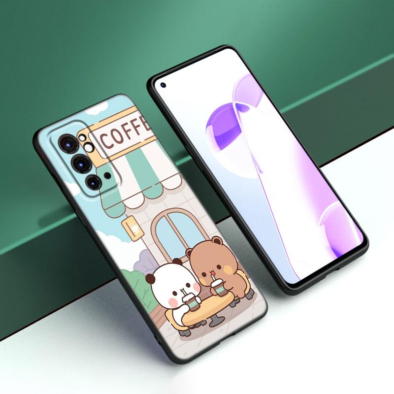 Cute BuBu DuDu Black Silicone Phone Case For OnePlus 9 10 11 12 ACE 2V Pro 9RT 10T 10R Nord CE 2 3 Lite N10 N20 N30 5G