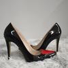 Large Size Women Pumps Love Heart Patchwork Pointed Toe Stilettos Shallow High Heels Lady Chic Designer Female Party Dress Shoes
