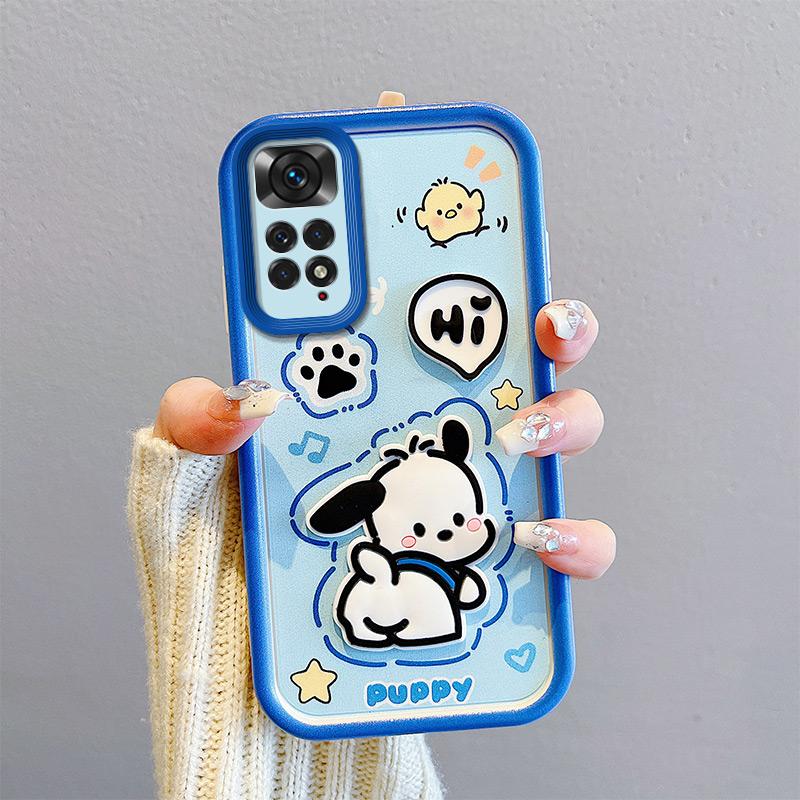 KEYSION Противоударный чехол для Redmi Note 11 Pro 5G 11S со шнурком, силиконовый милый 3D-чехол для телефона с мультяшной куклой для Redmi Note 11 Pro+ 5G