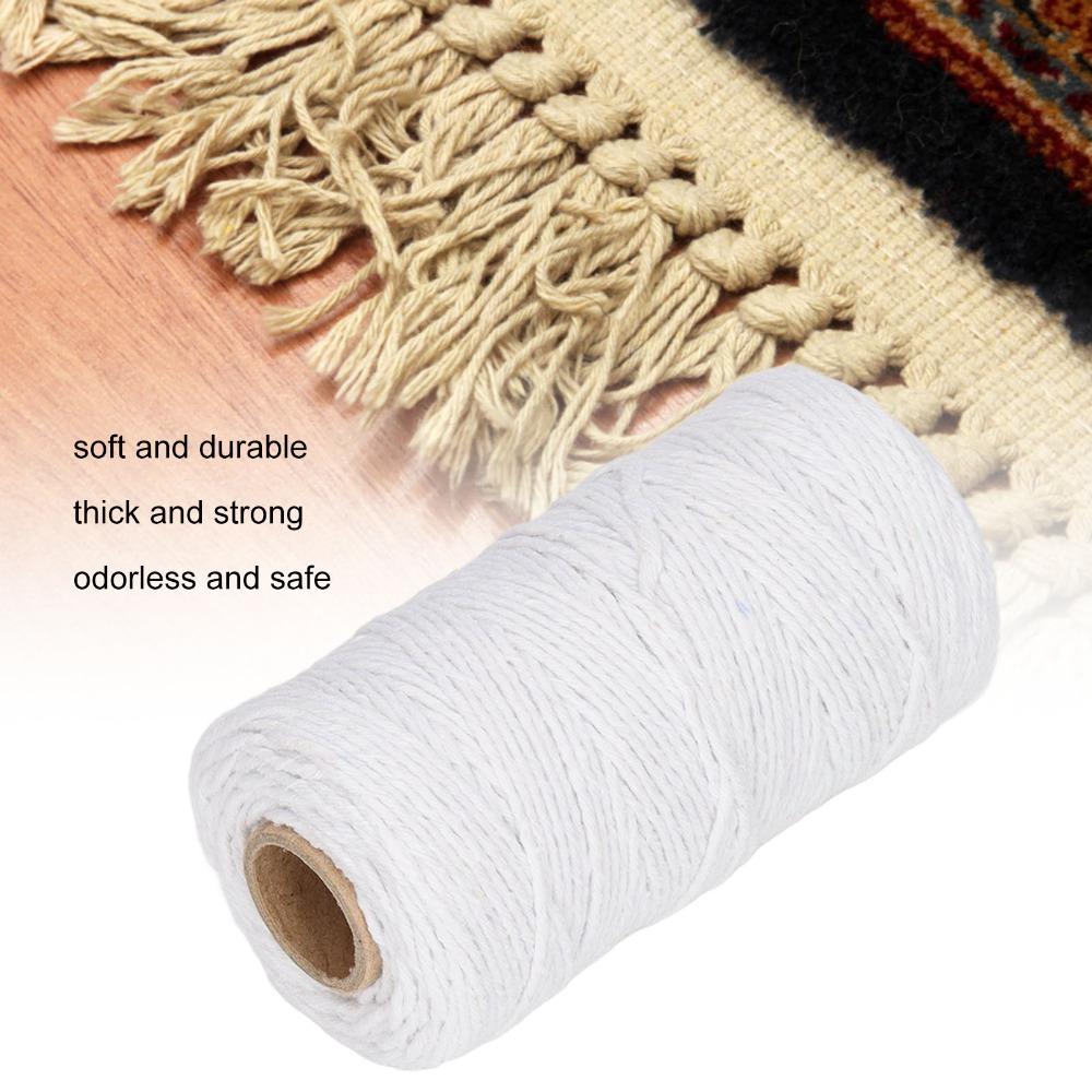 3Pcs 984 Feet Length Cotton Twine Soft Texture Packing String Macrame Cord For Home Decoration