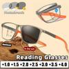 New Foldable Progressive Multifocal Photochromic Reading Glasses Portable Anti-Blue Light High Definition Presbyopia Eyewear