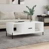 VidaXL Coffee Table White 102x50x40 Cm Engineered Wood 829308