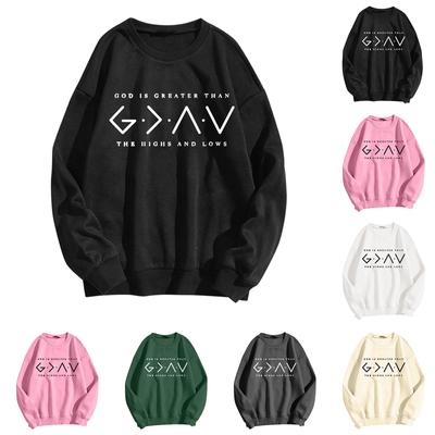 Женская модная повседневная толстовка с капюшоном и длинными рукавами, свободная, с принтом и круглым вырезом