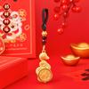2Pcs Fortune-attracting Zodiac Snake Keychain Bring Good Luck Bag Hanging Decoration  Luck Gifts