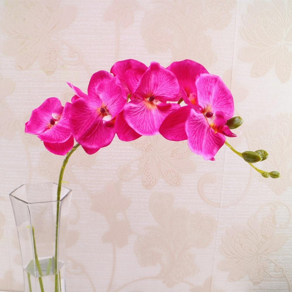 Сделай сам Ремесло Бабочка Орхидея Искусственный Шелк Поддельное Растение Цветок Домашнее Украшение