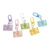 Cartoon Butterfly Flower Book Pendant Keychain Cute Resin Charm For Keys Bags Gift Decorative Accessory