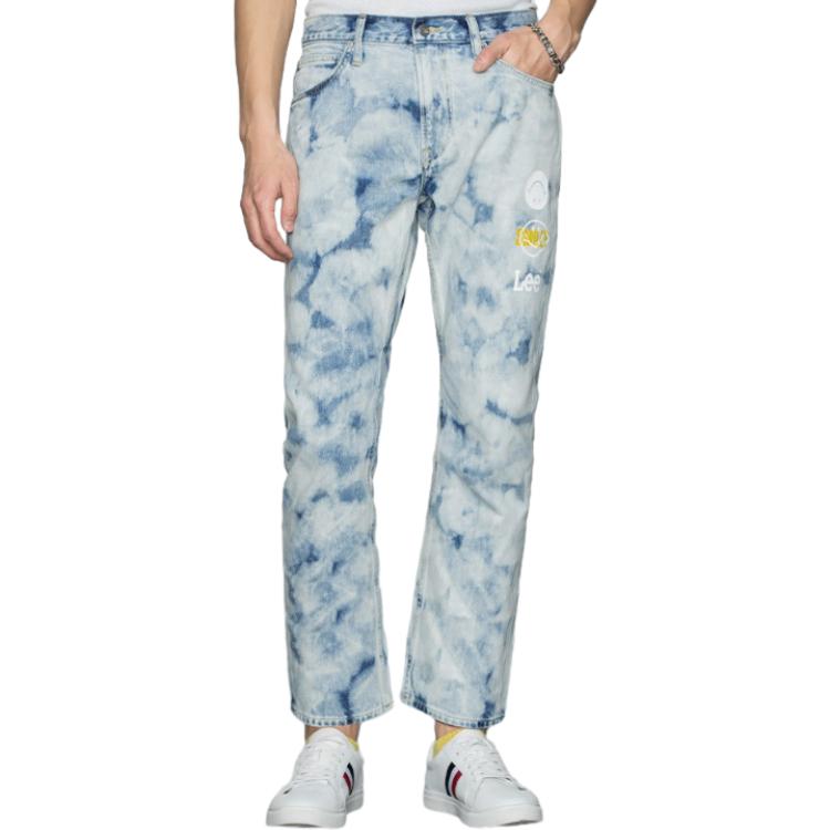 Lee X SMILEY Jeans Men's Light Blue Moderate Tapered Pants LMB1007415DG00F-A00482