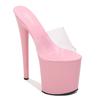 Women's Summer High-heeled Shoes Stiletto Sexy Waterproof Platform Hate Sky High Ultra-high Slippers 1986 Series 20cm Heel 10cm Platfrom LFD