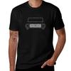 International Harvester Scout 80 Classic 1960s Truck White Outline Graphic Tshirt Modern Print Casual Tshirt