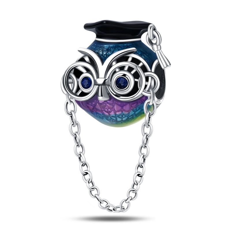 Copper Color Graduation Certificate Bachelor'S Hat Graduation Series Charms Beads Fit Pan Original Bracelets Diy Jewelry