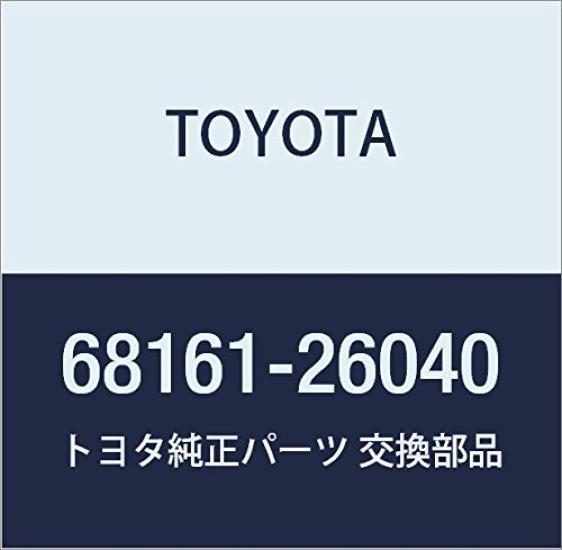 TOYOTA Genuine Front Door Glass Weatherstrip Assembly for Part Number Part (OUT RH) Hiace/RegiusAce, 68161-26040