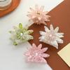 Trendy Classic Sunflower Hair Claw Rhinestone Elegant Temperament Hair Accessories Lady Style Acetate Hair Claw Clips For Women