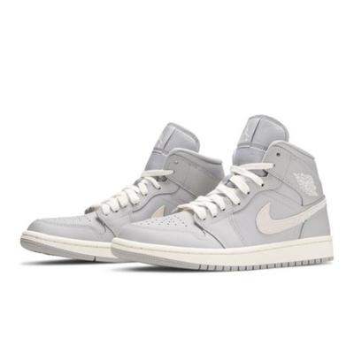 Air Wmns Air Jordan 1 Mid Серый Светло-бежевый CD7240-002
