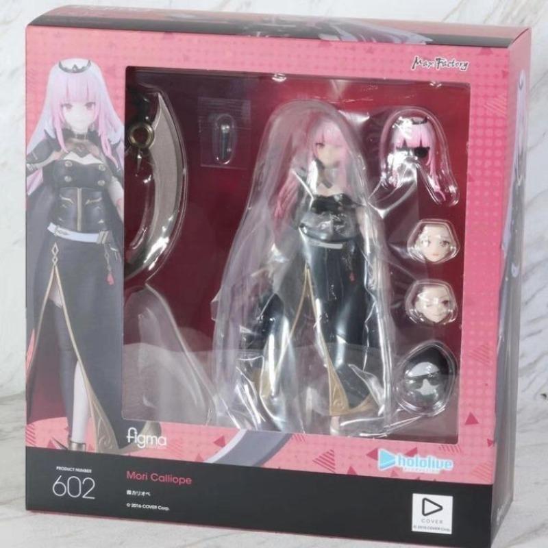 Фигурка Hololive Mori Calliope figma 602 Shinigami Calli Сочлененная Фигурка Действия Модель из ПВХ Настольный Декор Коллекционный Подарок VTube