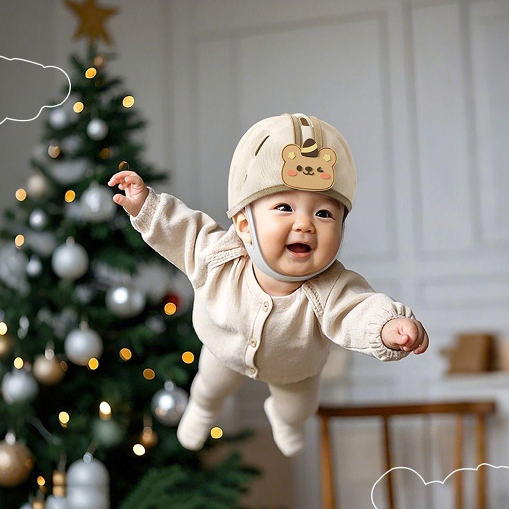 No Bump Baby Head Protector Soft Infant Bumper Bonnet Skin-friendly Baby Safety Helmet Learning