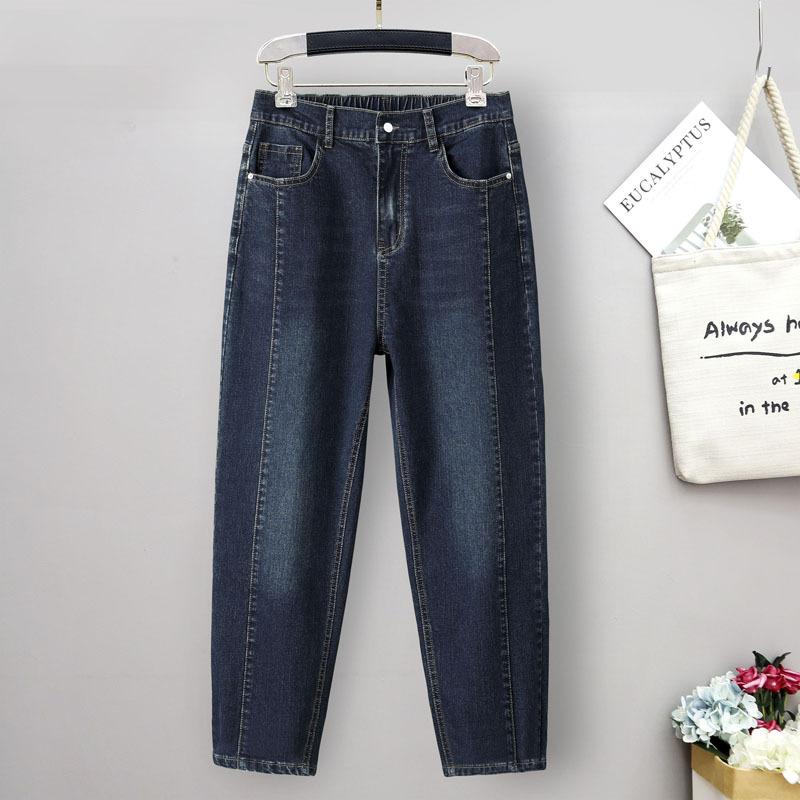 Large Size Jeans Women High Waisted Baggy Jeans Woman Loose Denim Harem Pants Mom Jeans Spring Women Clothing