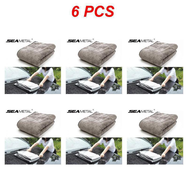 1~8 шт. Микрофибровое полотенце для мытья автомобиля 100X40 см. Безворсовые полотенца для чистки автомобиля. Ультрамягкая салфетка для сушки. Инструменты для мытья автомобиля.