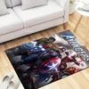 1pc Avengers Pattern Area Rug Soft Flannel Floor Mat for Living Room,Office,Bedroom and Carpet,Sofa Coffee Table Floor Mat