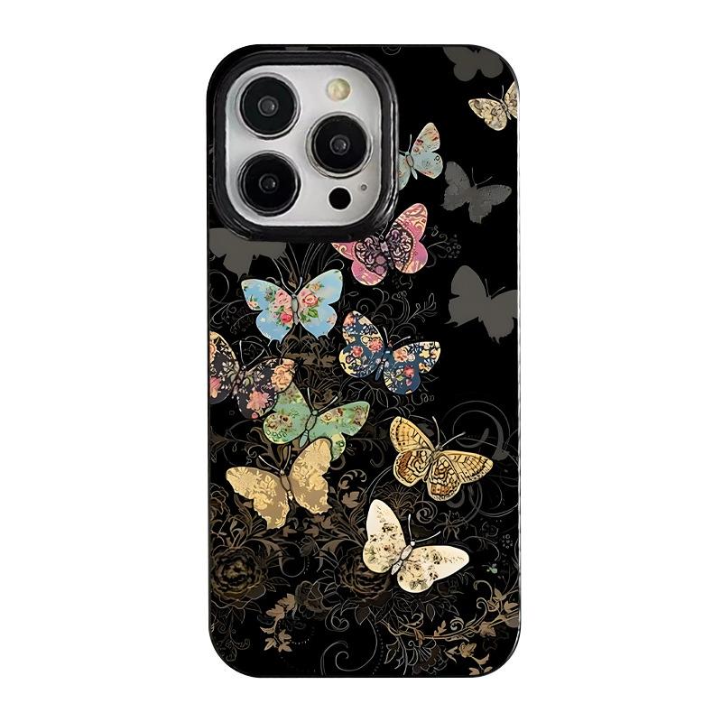 Ретро Бабочка для IPhone 16 Гелевый 15 Чехол для Телефона 14 Pro для Apple 13/12 Силиконовый XS Мультяшный 11