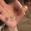 Модное жемчужное ожерелье: Цепочка на ключицу из высококачественной титановой стали для женщин