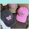 Stylish Bow Cotton Duckbill Cap Sun Protection Baseball Cap With Curved Brim
