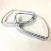 Car Rear Rearview Glass Mirror Rain Eyebrow For Hyundai IX35 2018     Shield Sun Visor Shade ABS Chrome 2PCs