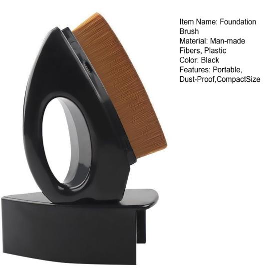 Yousheng Foundation Brush Portable Dust-Proof Compact Size Flat-head Makeup Application Brush Women Gift Accessories