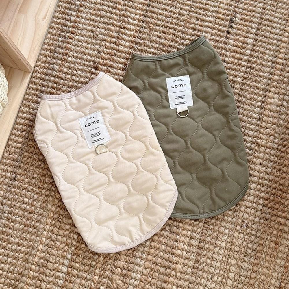 with D-ring Pet Jacket Thick Warm Puppy Coat New Winter Pet Dog Vest  for Small Medium Pet