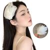 Sweet Hair Clip White Feather Shape Duckbill Hairpin Hair Clip for Ponytail Ballet Hairpins for Teenagers Children