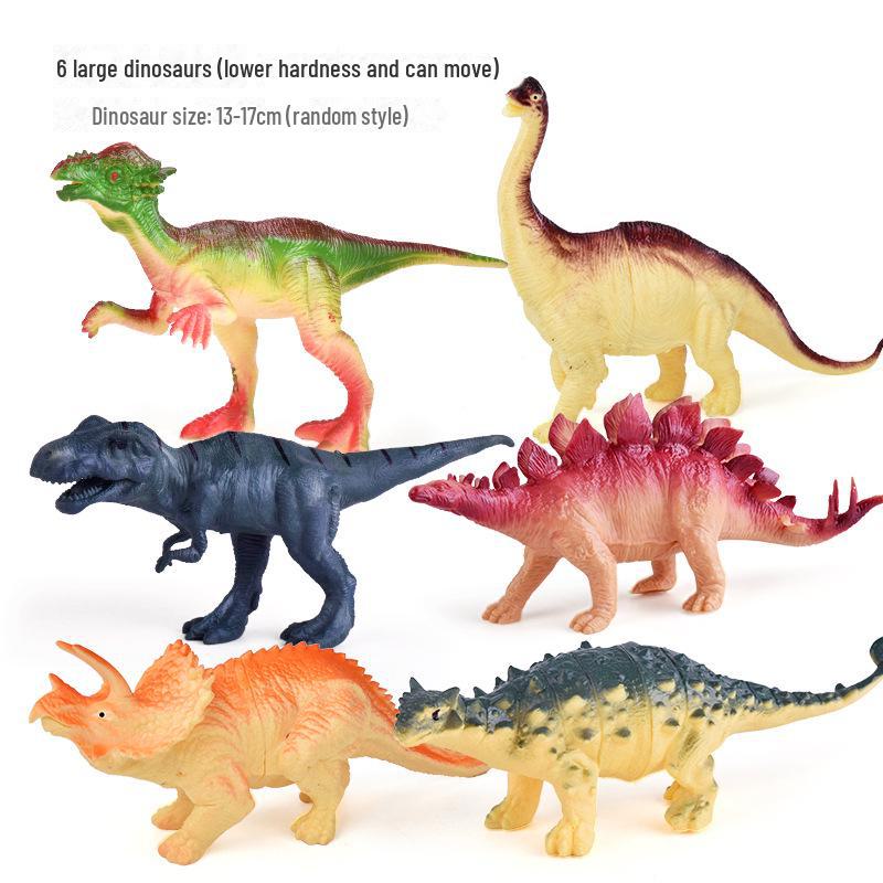 Soft Plastic Giant Dinosaur Model - Cotton-Filled Tyrannosaurus Rex/Triceratops Gift