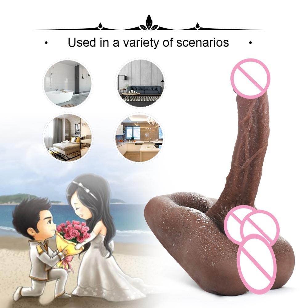 Silicone Artificial Penis Dildo For Women Butt Plug Anal Toy Real Masturbator Doll Cock Adult Sex Products Masturbation