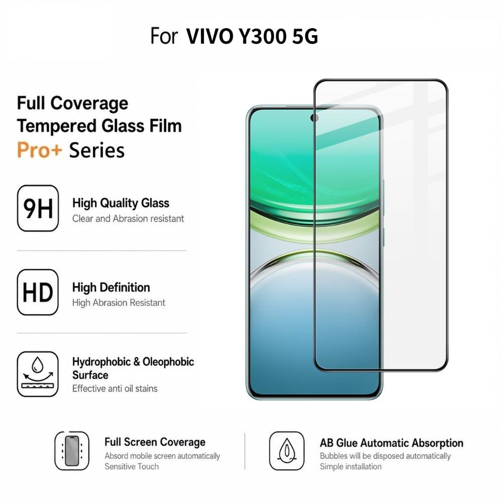 For Vivo Y300 5G Film IMAK Pro+ Full Coverage Tempered Glass