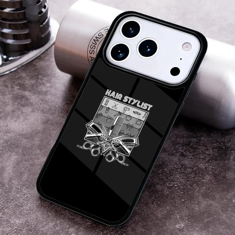Чехол для телефона парикмахера для iPhone 17 16 15 Pro Max Air 14 13 12 11 Plus Ударопрочный чехол