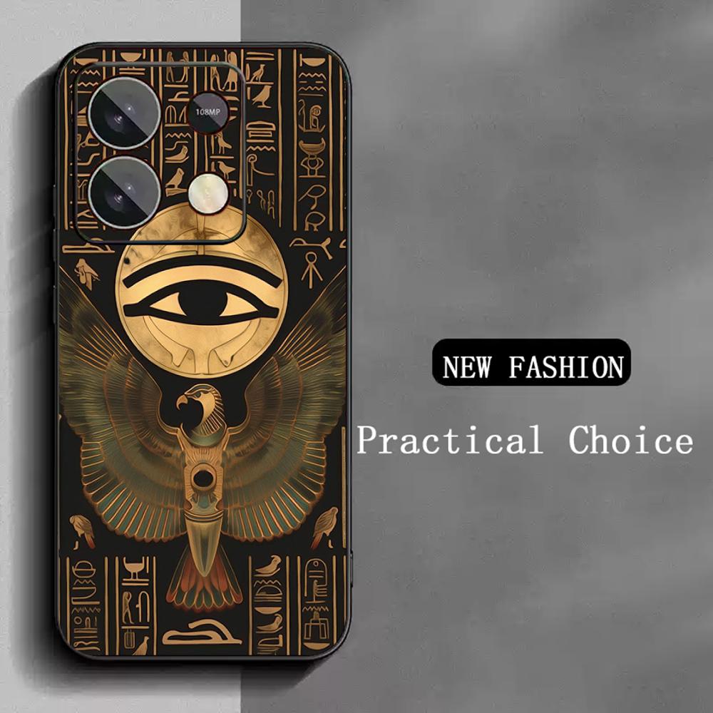 Eye of Horus cool pattern art design Phone Case For Redmi Note 14 13 12 11 Pro Plus S 5G 14C A3 Soft Black Phone Cover