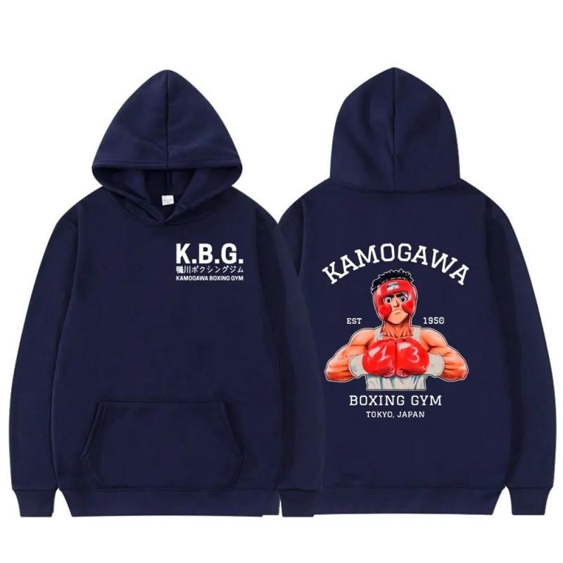 Spring and Autumn New Animation Fashion Printed Boxing Hooded Sweater