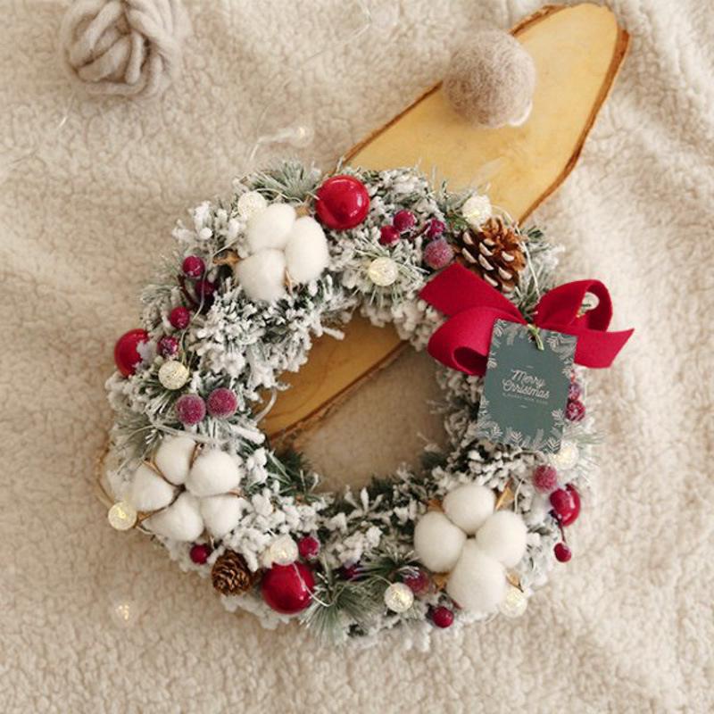 New Christmas Wreath Garland for Window, Door, and Venue Decorations