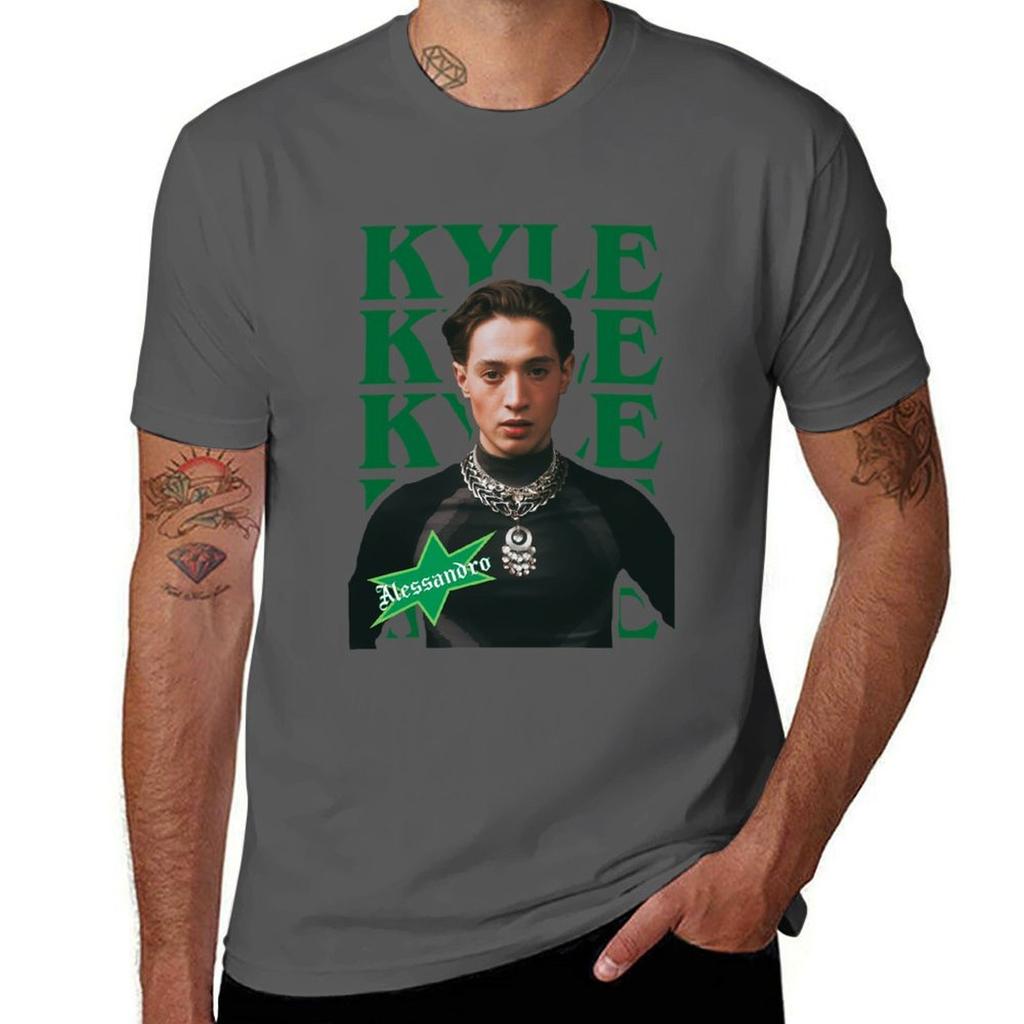 Kyle Alessandro Lighter Eurovision Norway TShirt High Elasticity Sports Tee Shirt