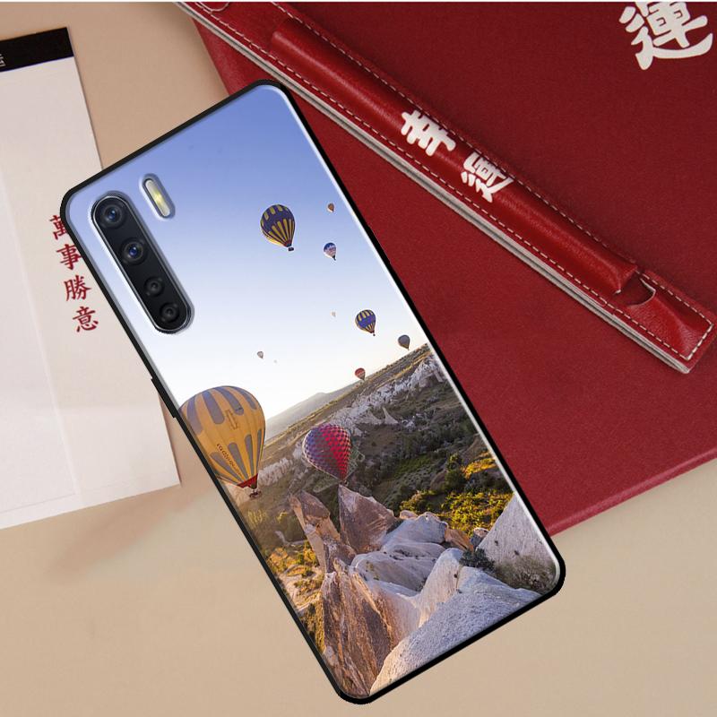 Hot Air Balloon Travel Mountain Case For Oppo A78 A38 A80 A60 A40 A18 A98 A58 A96 A76 A16 A94 A74 A54 A15 A17 A57 A77 A5 Pro