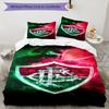 Flumi-nense Football Crest Printed Pattern Duvet Cover Set – includes 1 duvet cover and 2 matching pillowcases Bedroom decor Christmas gifts