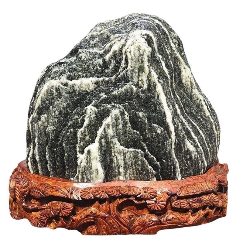 Mount Tai Natural Stone Sculpture - Indoor/Outdoor Backing and Transfer Stone