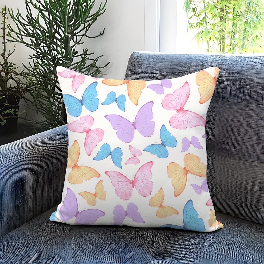 butterfly Cushion Cover Comfortable Reversible Pillow Cover Ideal for Car Sofa Bedroom Beyond