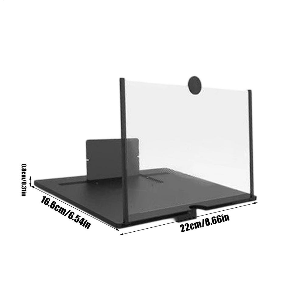 10-дюймовая складная лупа для мобильного экрана, подставка для телефона для рабочего стола, 3D лупа для экрана мобильного телефона, HD видеоусилитель