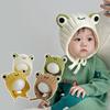 Kids Knitted Hats Kids Knitted Hats Cute Cartoon Frog Headgear Children Beanies Toddler Pullover Ear Protection Hat