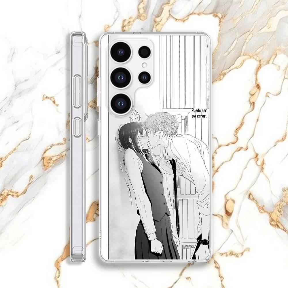 Чехол для телефона Kingyoya-san no Karisome Fuufu для Samsung S21, S24, S30, S10, S22, S25, S23, S10, Plus, Ultra, 5G, FE, lite Прозрачный Мягкий