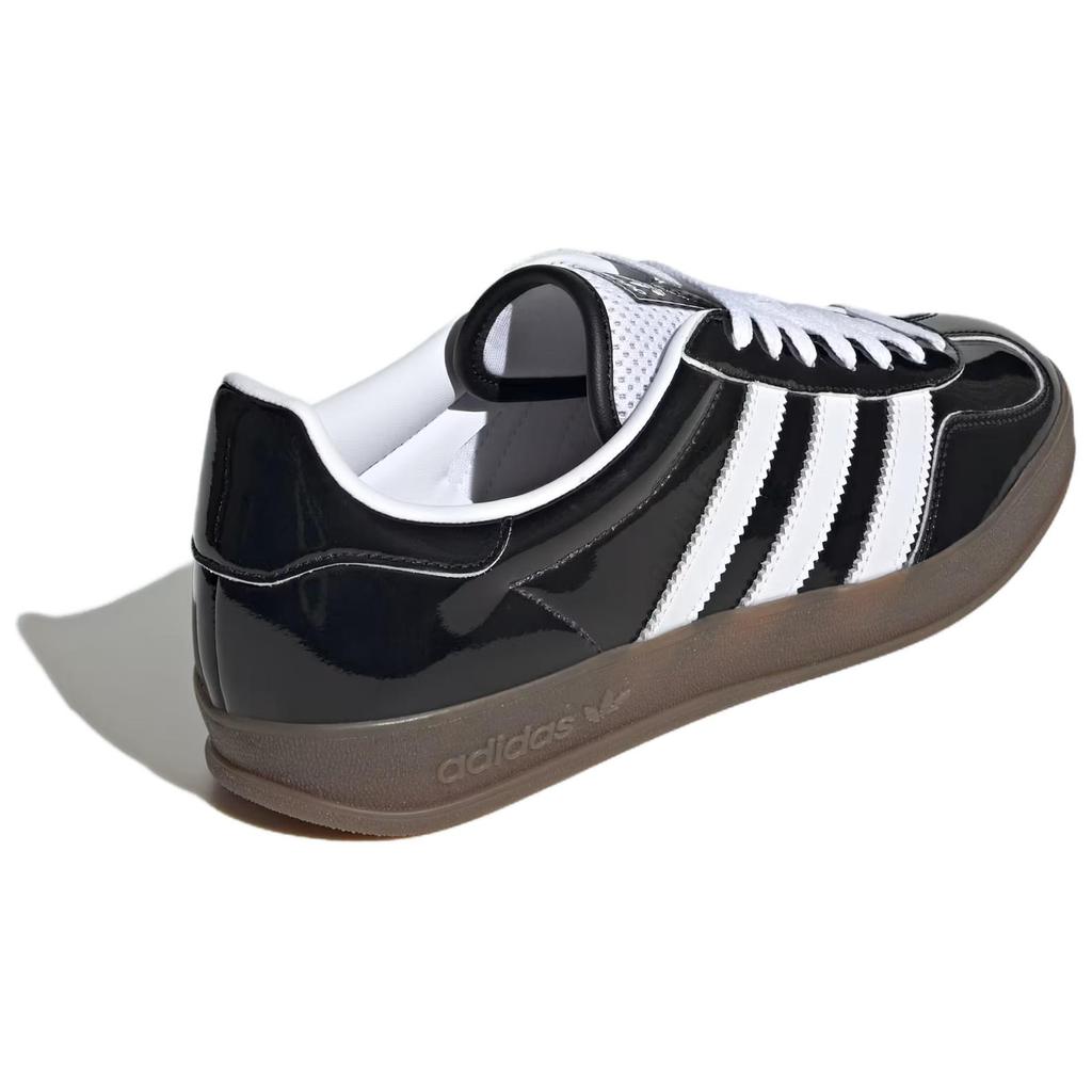 adidas Gazelle Indoor Черный Лакированный Кожаный JQ8124