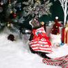 Dog Happy Christmas Dresses Striped Puppy Clothes with Cute Gingerbread Printed  Beautiful and Comfort  Costume with Bowknot Chr