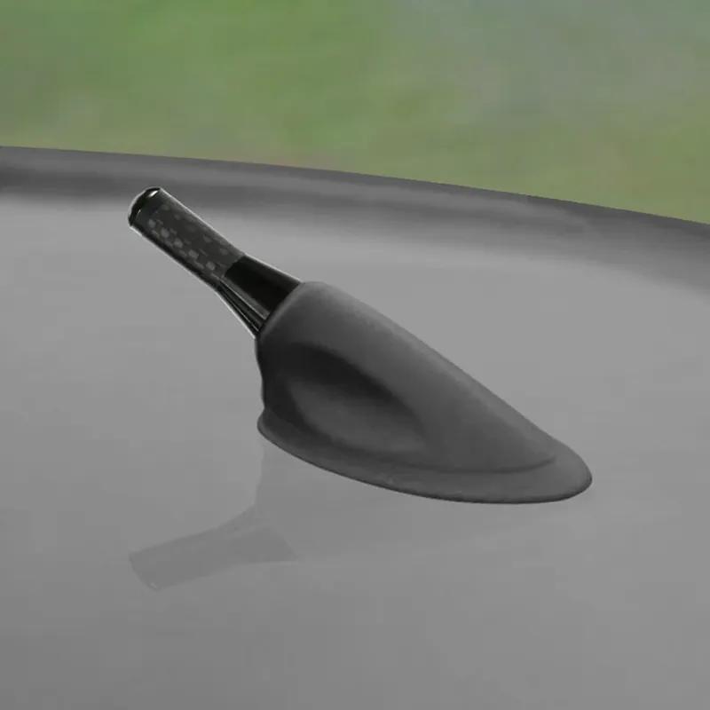 3.5cm Car Antenna Mini Carbon Fiber Radio Aerial Auto Accessories For Peugeot 206 208 Citroen C4 C2 Mini Cooper Acura Ford BMW